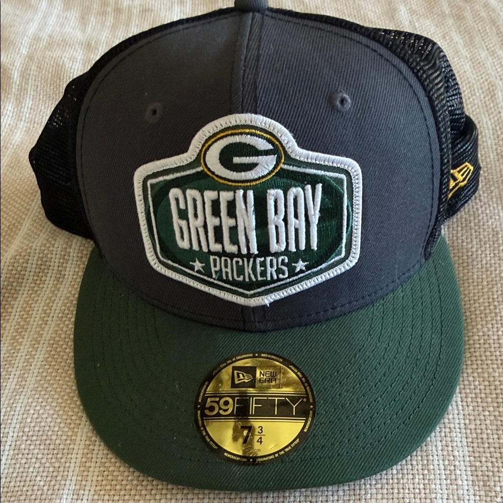 New Era Green and Gray Packers Cap